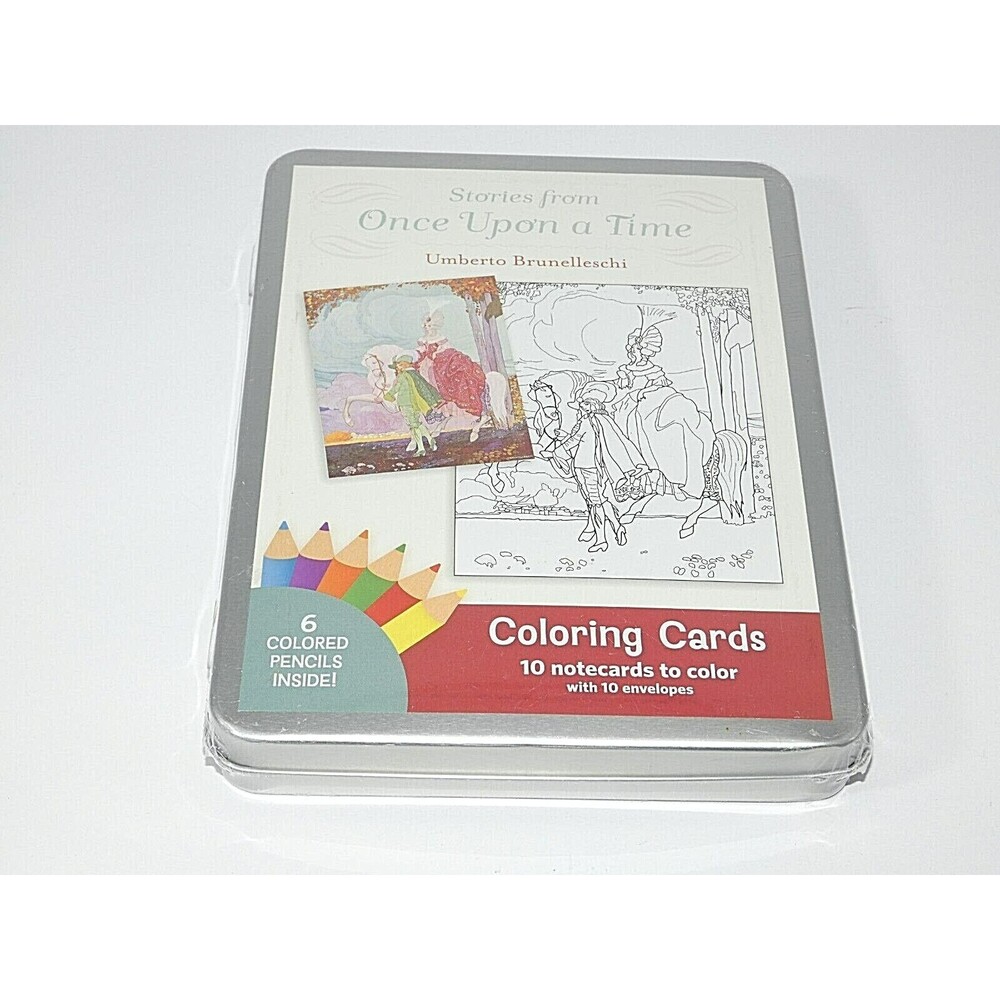 Once Upon a Time Notecards & Envelopes Umberto Brunelleschi Coloring Cards Craft